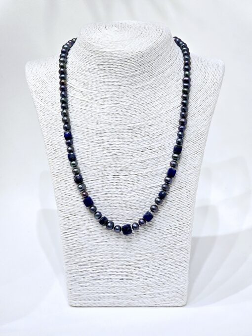 Peacock Pearl Lazuli Necklace