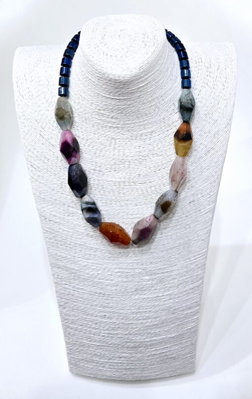 Multi Diamond Agate & Haematite Necklace - Image 2