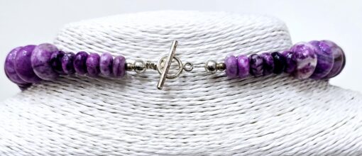 Amethyst & Agate Silver Lock Necklace - Image 3