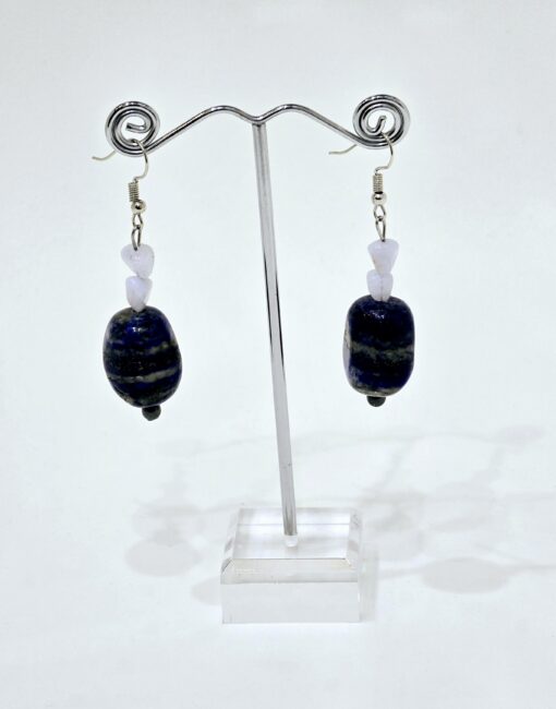 Lazuli &Blue Lace Earrings - Image 2