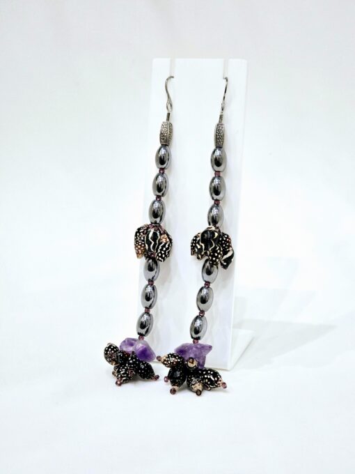 Amethyst & Terahertz Earrings