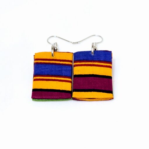 Wax Print Earrings #1