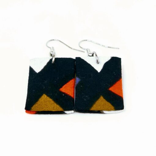 Wax Print Earrings #4 - Image 2