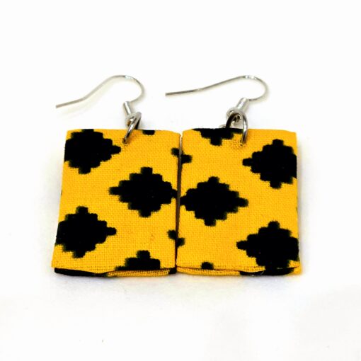 Wax Print Earrings #6 - Image 2