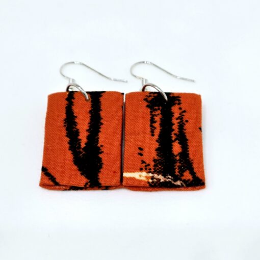 Wax Print Earrings #9 - Image 2