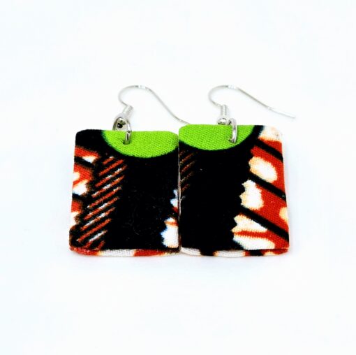 Wax Print Earrings #12 - Image 2