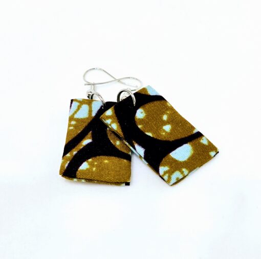 Wax Print Earrings #14 - Image 2